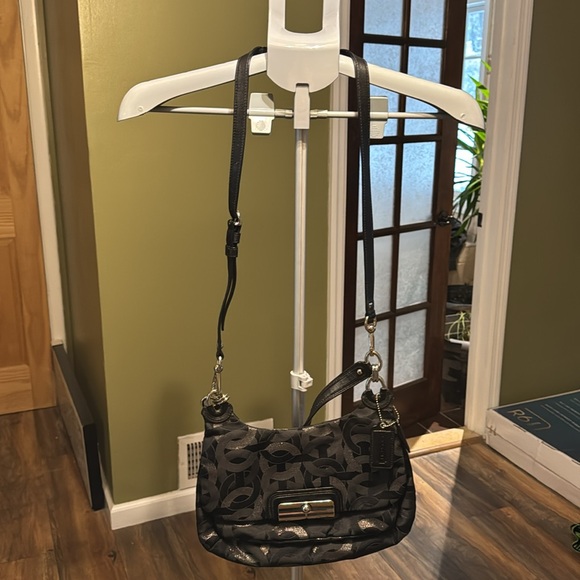 Coach Kristen signature embroidered shoulder bag Purse color black - Picture 6 of 6